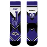 Baltimore Ravens Socks Personalized Arrow Blocks Purple Best Selling