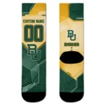 Baylor Bears Socks Custom Geometric Tech Green Best Selling
