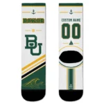 Baylor Bears Socks Custom Nautical Icons Green White Best Selling