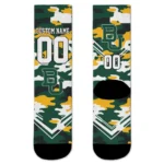 Baylor Bears Socks Custom Woodland Camo Green Best Selling
