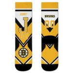 Boston Bruins Socks Customized Arrow Blocks Gold Best Selling