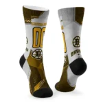 Boston Bruins Socks Personalized Geometric Tech Gold Best Selling