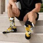 Boston Bruins Socks Personalized Woodland Camo Gold Best Selling