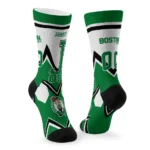 Boston Celtics Socks Custom Arrow Blocks Green Best Selling
