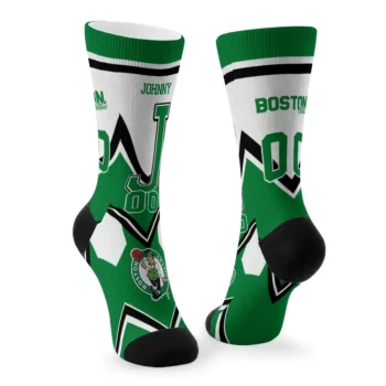 Boston Celtics Socks Custom Arrow Blocks Green Fashion Forward
