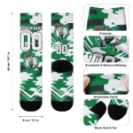 Boston Celtics Socks Customized Woodland Camo Green Best Selling