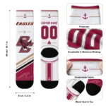 Boston College Eagles Socks Custom Nautical Icons Maroon White Best Selling