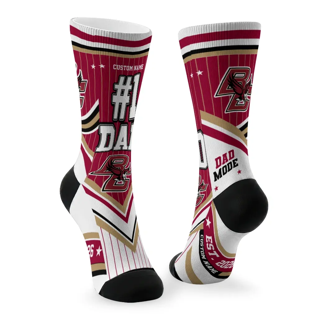 Boston College Eagles Socks Custom Pinstripe Chevron Maroon White Fashion Forward Boston College Eagles Socks Custom Pinstripe Chevron Maroon White Fashion Forward