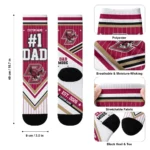 Boston College Eagles Socks Custom Pinstripe Chevron Maroon White Best Selling