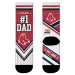 Boston Red Sox Socks - Custom Pinstripe Chevron Red White