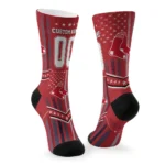 Boston Red Sox Socks Personalized Star Stripes Red White Best Selling