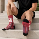 Boston Red Sox Socks Personalized Star Stripes Red White Best Selling