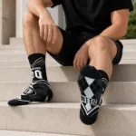 Brooklyn Nets Socks Custom Argyle Pattern Black Best Selling