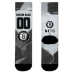 Brooklyn Nets Socks Personalized Geometric Tech Black Best Selling