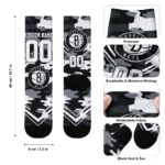 Brooklyn Nets Socks Personalized Woodland Camo Black Best Selling