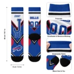 Buffalo Bills Socks Custom Arrow Blocks Blue Best Selling