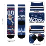 Buffalo Bills Socks Personalized Snowy Scene Blue White Best Selling