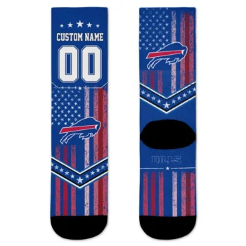 Buffalo Bills Socks Personalized Star Stripes Blue White Best Selling