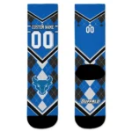 Buffalo Bulls Socks Custom Argyle Pattern Royal Blue Best Selling