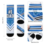 Buffalo Bulls Socks Custom Pinstripe Chevron Royal Blue White Best Selling