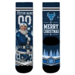 Buffalo Bulls Socks Custom Snowy Scene Royal Blue White Best Selling