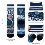 Buffalo Bulls Socks Custom Snowy Scene Royal Blue White Best Selling