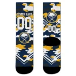 Buffalo Sabres Socks Custom Woodland Camo Navy Blue Best Selling