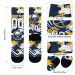 Buffalo Sabres Socks Custom Woodland Camo Navy Blue Best Selling