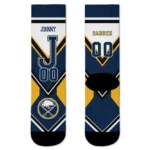 Buffalo Sabres Socks Personalized Arrow Blocks Navy Blue Best Selling