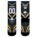 Buffalo Sabres Socks Personalized Leopard Print Navy Blue Black Best Selling