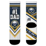 Buffalo Sabres Socks - Personalized Pinstripe Chevron Navy Blue White