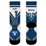 Byu Cougars Socks Personalized Arrow Blocks Blue Best Selling