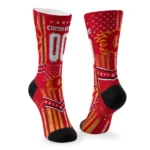 Calgary Flames Socks Personalized Star Stripes Red White Best Selling