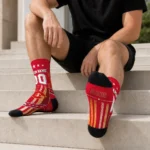 Calgary Flames Socks Personalized Star Stripes Red White Best Selling