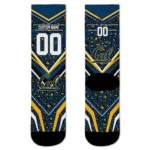 California Golden Bears Socks Custom Leopard Print Blue Black Best Selling