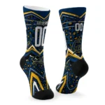 California Golden Bears Socks Custom Leopard Print Blue Black Best Selling