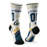 California Golden Bears Socks Custom Nautical Icons Blue White Best Selling