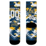 California Golden Bears Socks Custom Woodland Camo Blue Best Selling