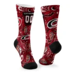 Carolina Hurricanes Socks Personalized Scattered Icons Red Best Selling