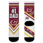 Central Michigan Chippewas Socks Customized Pinstripe Chevron Maroon White Best Selling