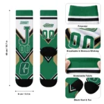 Charlotte 49ers Socks Customized Arrow Blocks Green Best Selling