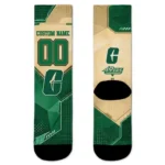 Charlotte 49ers Socks Customized Geometric Tech Green Best Selling