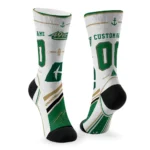 Charlotte 49ers Socks Customized Nautical Icons Green White Best Selling
