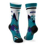 Charlotte Hornets Socks Personalized Arrow Blocks Teal Best Selling