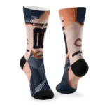 Chicago Bears Socks Custom Geometric Tech Blue Best Selling