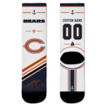 Chicago Bears Socks - Customized Nautical Icons Blue White