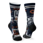 Chicago Bears Socks Customized Snowy Scene Blue White Best Selling
