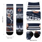 Chicago Bears Socks Customized Snowy Scene Blue White Best Selling