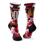 Chicago Blackhawks Socks Custom Woodland Camo Red Best Selling