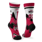 Chicago Bulls Socks Custom Arrow Blocks Red Best Selling